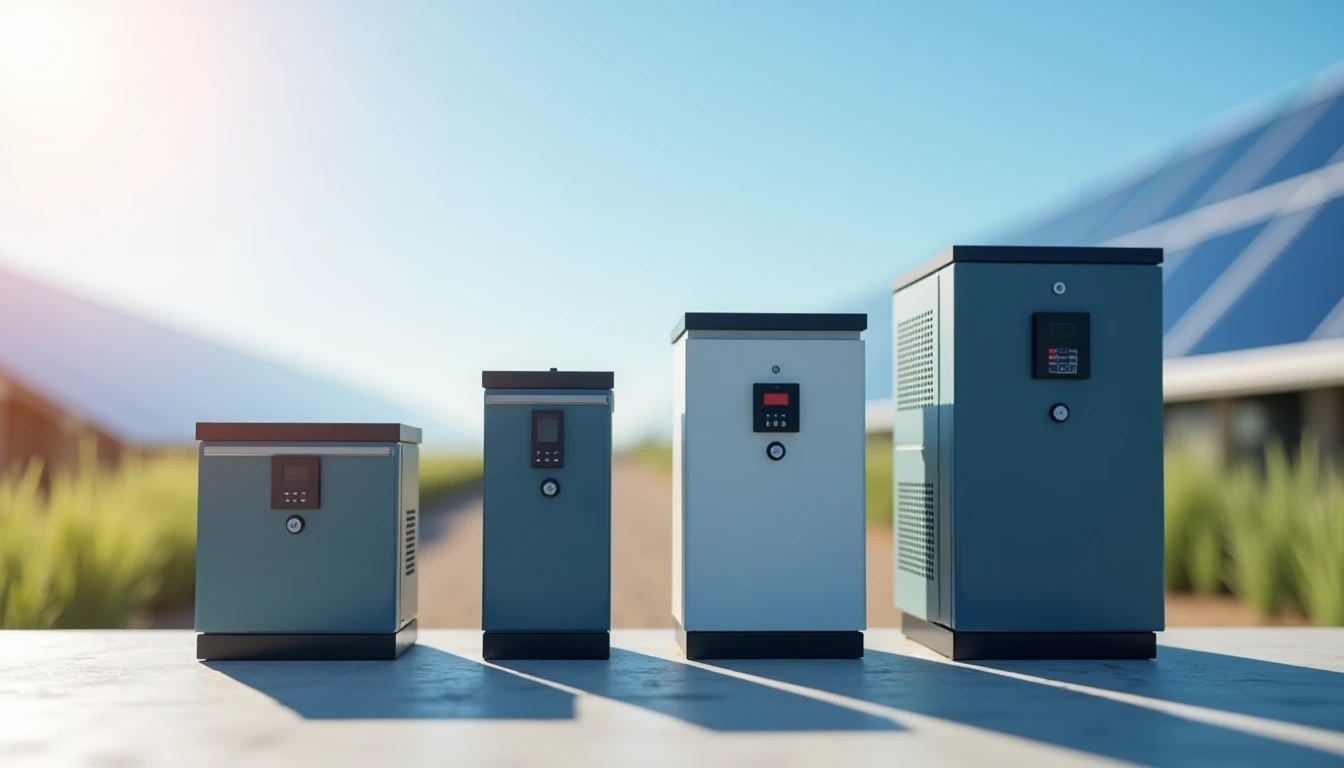 Different types of solar inverters: string inverter, microinverter, hybrid inverter for photovoltaik systems