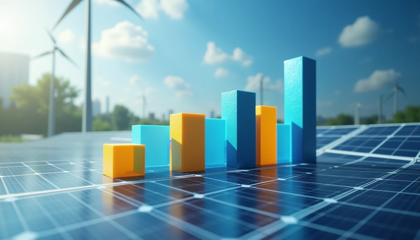 Bar chart comparing solar electricity costs vs grid electricity, showing savings potential with photovoltaic system